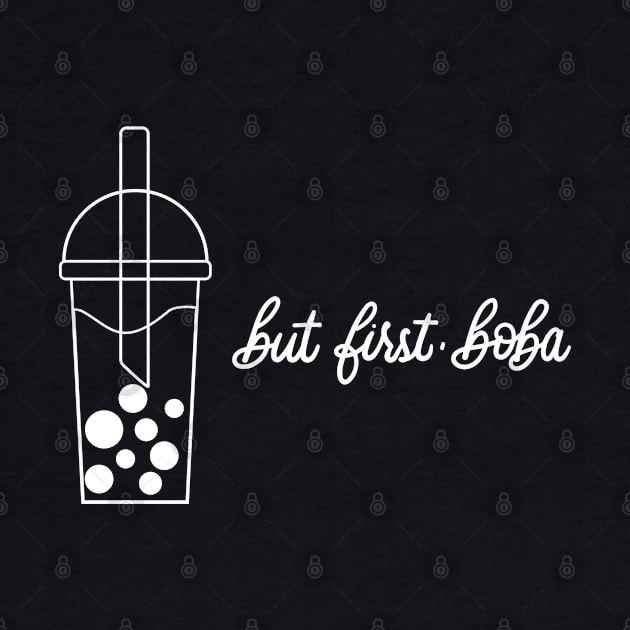 But First, Boba in White by Kelly Gigi